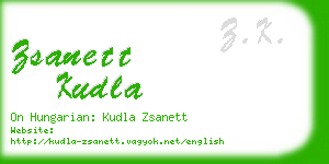zsanett kudla business card
